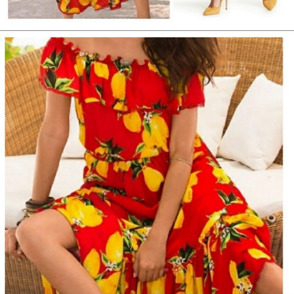 Alexia Admor Ruffle Off The Shoulder Floral Maxi Dress